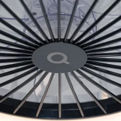 Deckenventilator grau mit Sterneffekt 47cm inkl. LED Dimmbar mit Fernbedienung - Emily