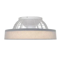 Deckenventilator grau mit Sterneffekt 47cm inkl. LED Dimmbar mit Fernbedienung - Emily