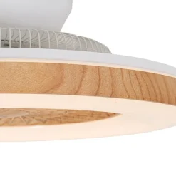 Deckenventilator Holzoptik mit Sterneffekt 60cm inkl. LED Dimmbar mit Fernbedienung - Climo