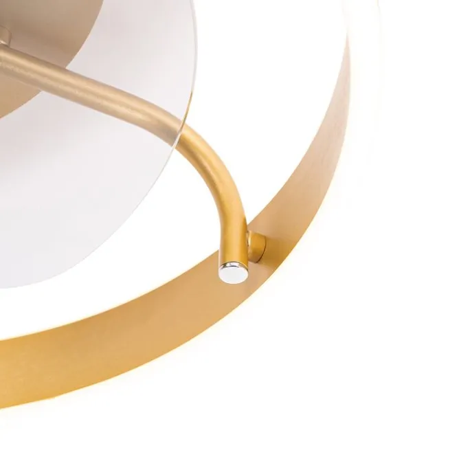 Deckenventilator Messing 50cm inkl. LED Dimmbar mit Fernbedienung - Maddy