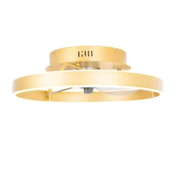 Deckenventilator Messing 50cm inkl. LED Dimmbar mit Fernbedienung - Maddy