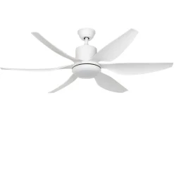 Deckenventilator Weiß 137cm inkl. LED Dimmbar mit Fernbedienung - Tak