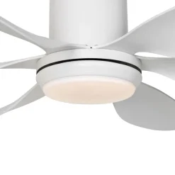 Deckenventilator Weiß 137cm inkl. LED Dimmbar mit Fernbedienung - Tak