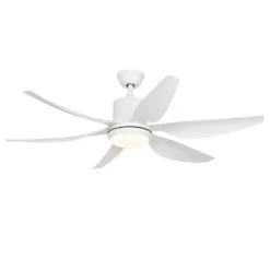 Deckenventilator Weiß 137cm inkl. LED Dimmbar mit Fernbedienung - Tak