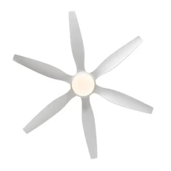 Deckenventilator Weiß 137cm inkl. LED Dimmbar mit Fernbedienung - Tak