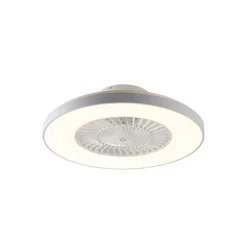 Deckenventilator weiß mit Sterneffekt 60cm inkl. LED Dimmbar mit Fernbedienung - Climo