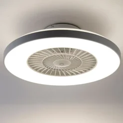 Deckenventilator weiß mit Sterneffekt 60cm inkl. LED Dimmbar mit Fernbedienung - Climo