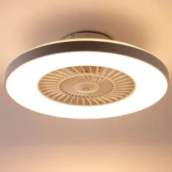 Deckenventilator weiß mit Sterneffekt 60cm inkl. LED Dimmbar mit Fernbedienung - Climo