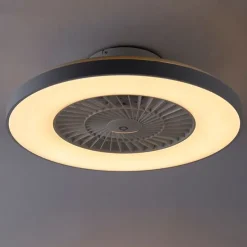 Deckenventilator weiß mit Sterneffekt 60cm inkl. LED Dimmbar mit Fernbedienung - Climo