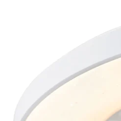 Deckenventilator weiß mit Sterneffekt 60cm inkl. LED Dimmbar mit Fernbedienung - Climo