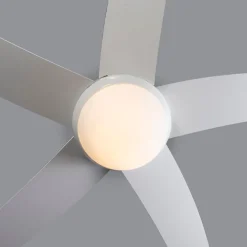 Deckenventilator weiß mit Holzaufdruck 132cm mit Fernbedienung - Cool