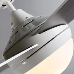 Deckenventilator weiß mit Holzaufdruck 132cm mit Fernbedienung - Cool