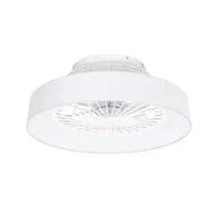 Deckenventilator weiß mit Sterneffekt 47cm inkl. LED Dimmbar mit Fernbedienung - Emily