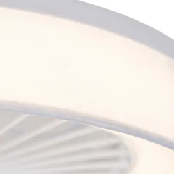 Deckenventilator weiß mit Sterneffekt 47cm inkl. LED Dimmbar mit Fernbedienung - Emily