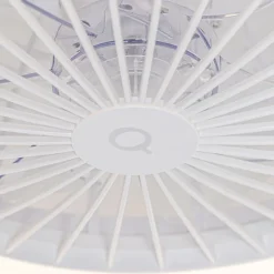 Deckenventilator weiß mit Sterneffekt 47cm inkl. LED Dimmbar mit Fernbedienung - Emily