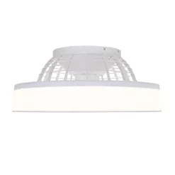 Deckenventilator weiß mit Sterneffekt 47cm inkl. LED Dimmbar mit Fernbedienung - Emily