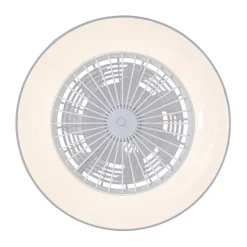 Deckenventilator weiß mit Sterneffekt 47cm inkl. LED Dimmbar mit Fernbedienung - Emily