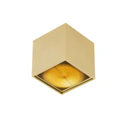 Design Aufbaustrahler Gold GU10 111mm - Box Honey