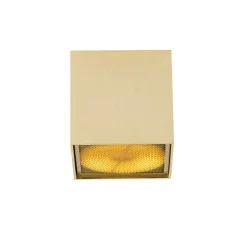 Design Aufbaustrahler Gold GU10 111mm - Box Honey