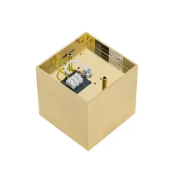 Design Aufbaustrahler Gold GU10 111mm - Box Honey