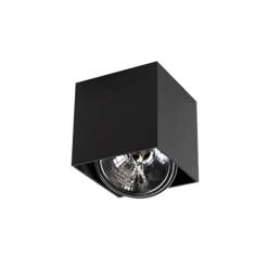 Design Aufbaustrahler schwarz quadratisch - Box