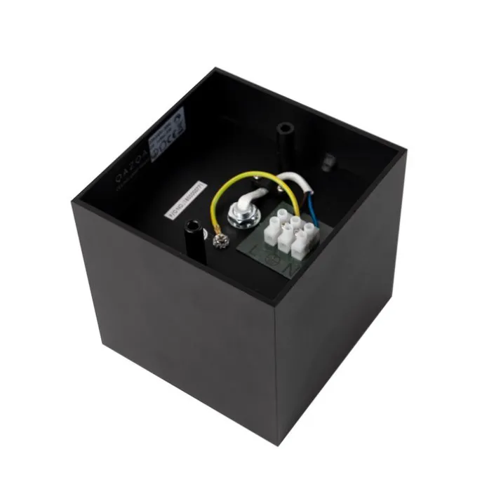 Design Aufbaustrahler schwarz quadratisch - Box