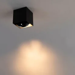 Design Aufbaustrahler schwarz quadratisch - Box