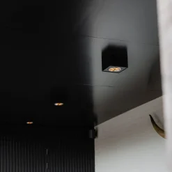 Design Aufbaustrahler Schwarz Verstellbar - Kaya