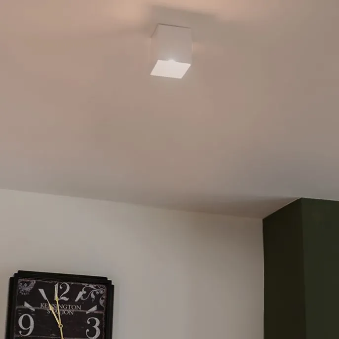 Design Aufbaustrahler Weiß GU10 50mm - Qubo