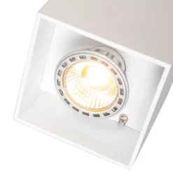 Design Aufbaustrahler Weiß GU10 50mm - Qubo