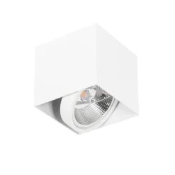 Design Aufbaustrahler Weiß Quadratisch GU10 111mm - Box