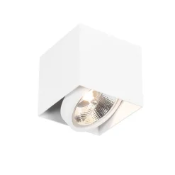 Design Aufbaustrahler Weiß Quadratisch GU10 111mm - Box