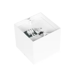 Design Aufbaustrahler Weiß Quadratisch GU10 111mm - Box