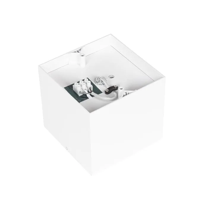 Design Aufbaustrahler Weiß Quadratisch GU10 111mm - Box