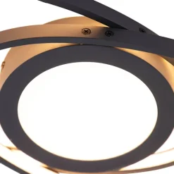 Design Deckenleuchte Anthrazit inkl. LED 3-stufig dimmbar - Axy