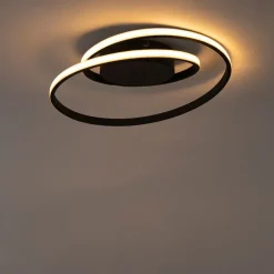 Design Deckenleuchte schwarz inkl. LED 3-stufig dimmbar - Krula