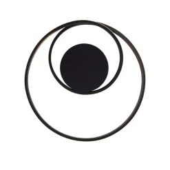 Design Deckenleuchte schwarz inkl. LED 3-stufig dimmbar - Krula