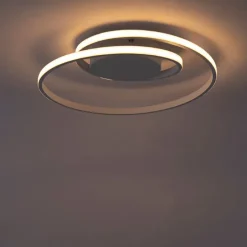 Design Deckenleuchte weiß inkl. LED 3-stufig dimmbar - Krula