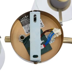 Design Deckenstrahler Bronze mit klarem Glas rund 3-Licht - Domo