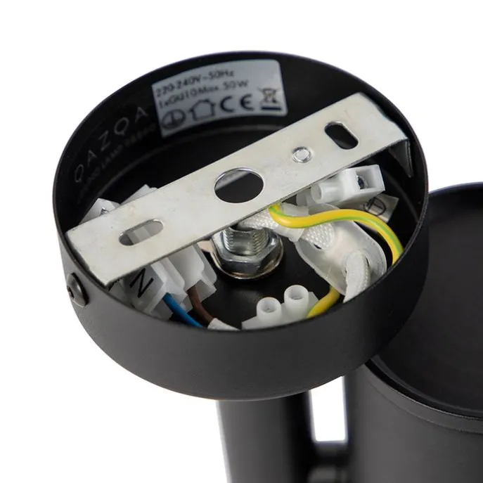 Design Deckenstrahler schwarz verstellbar GU10 50mm - Scopio Honey