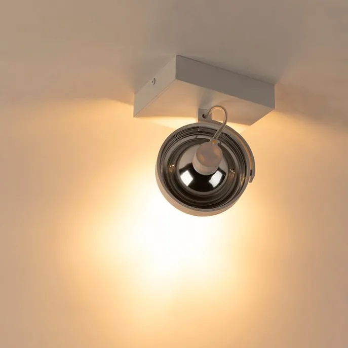 Design Deckenstrahler Weiß Dreh- und Kippbar - Go