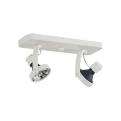 Design Deckenstrahler Weiß GU10 70mm 2-flammig Verstellbar - Vo