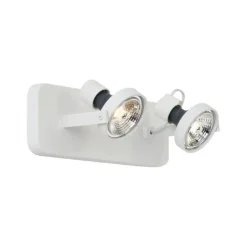 Design Deckenstrahler Weiß GU10 70mm 2-flammig Verstellbar - Vo