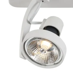 Design Deckenstrahler Weiß GU10 70mm 2-flammig Verstellbar - Vo