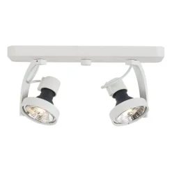 Design Deckenstrahler Weiß GU10 70mm 2-flammig Verstellbar - Vo