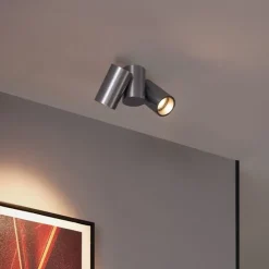 Design Einbaustrahler Gunmetal GU10 50mm 2-flammig schwenkbar - Michael