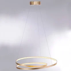 Design Hängelampe Gold 72 cm inkl. LED dimmbar - Rowan
