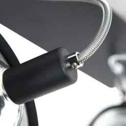 Design Spot schwarz 2-flammig verstellbar - Nox