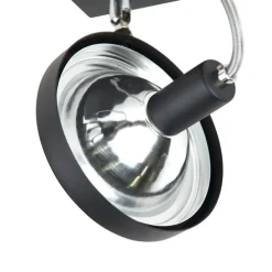 Design Spot schwarz 2-flammig verstellbar - Nox