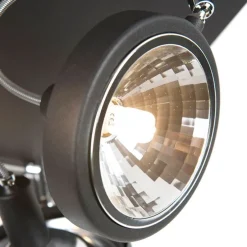 Design Spot schwarz 4-flammig verstellbar - Nox